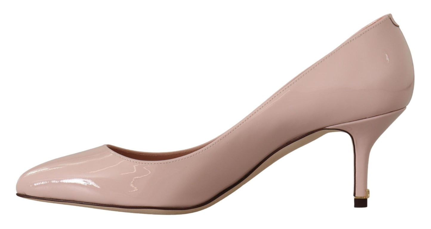 Dolce & Gabbana Elegant Patent Leather Heels in Pink