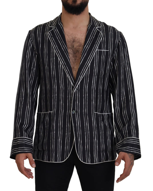 Dolce & Gabbana Elegant Silk Pajama Top Lounge Jacket
