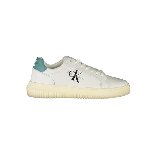 Calvin Klein Sleek White Sneakers with Eco-Conscious Design