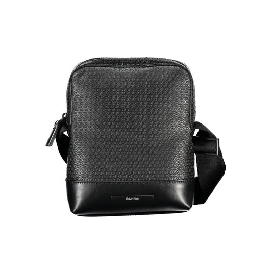 Calvin Klein Elegant Black Shoulder Bag with Contrasting Accents