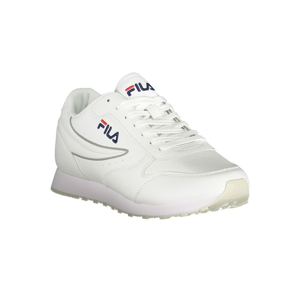 Fila Pristine White Sports Sneakers with Contrast Accents