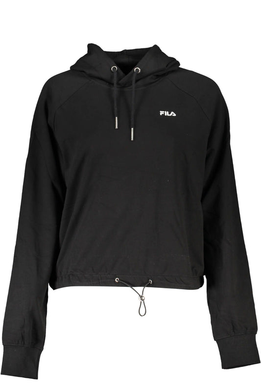 Fila Chic Long-Sleeved Hoodie with Embroidered Logo