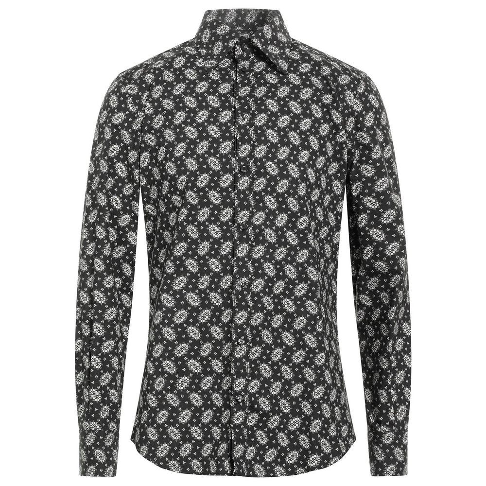 Dolce & Gabbana Elegant Cotton Black Shirt for Men