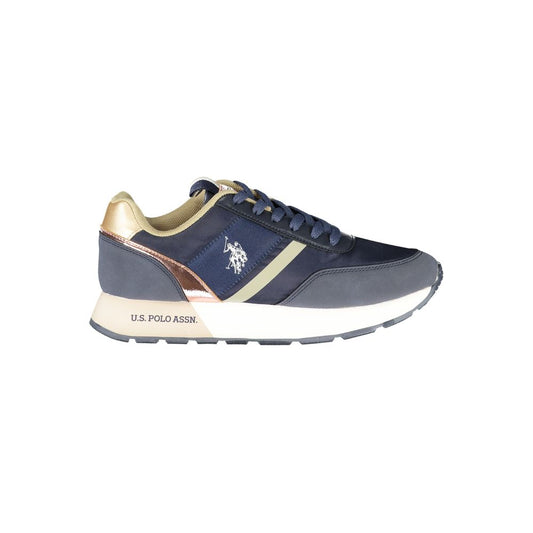U.S. POLO ASSN. Stylish Blue Sports Sneakers with Eye-Catching Details