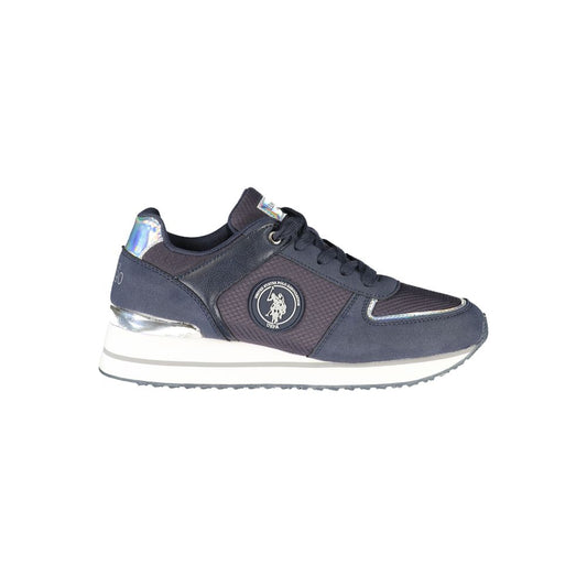 U.S. POLO ASSN. Chic Blue Lace-Up Sporty Sneakers