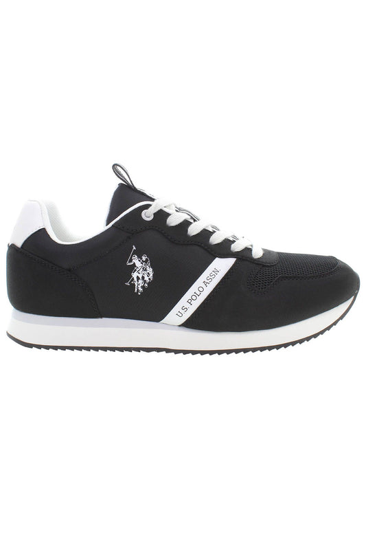 U.S. POLO ASSN. Sleek Black Sneakers with Contrast Accents