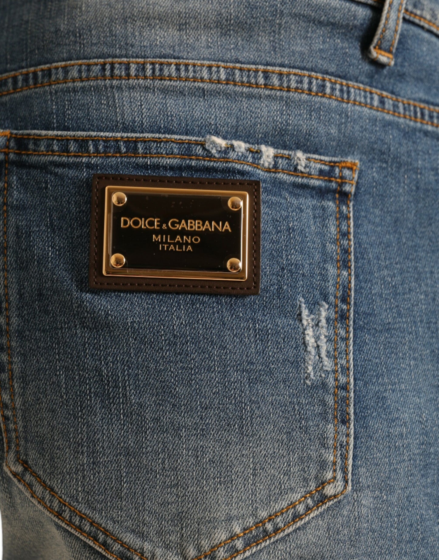 Dolce & Gabbana Exquisite Italian Designer Denim Bermuda Shorts