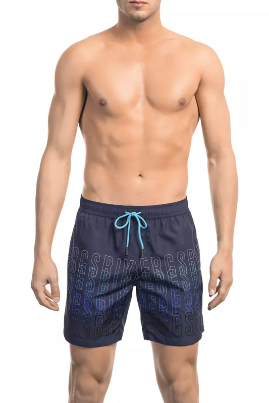 Bikkembergs Elegant Degradé Swim Shorts in Blue