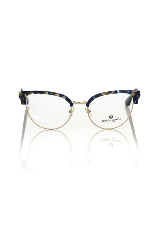 Frankie Morello Blue Mother Of Pearl Clubmaster Eyeglasses