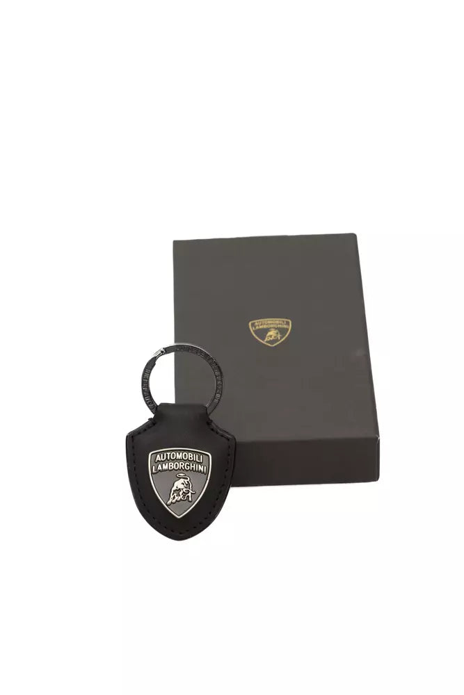 Automobili Lamborghini Exquisite Black Shield Logo Keyring