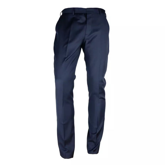 Made in Italy Elegant Milano Wool Blend Men's Trousers
