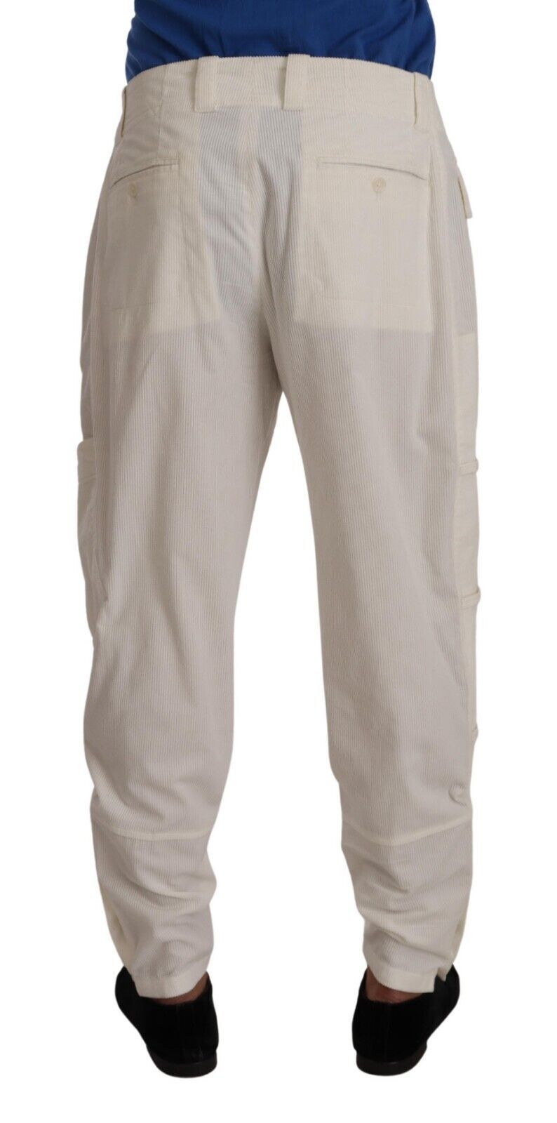 Dolce & Gabbana Elegant Off White Cargo Pants - Regular Fit