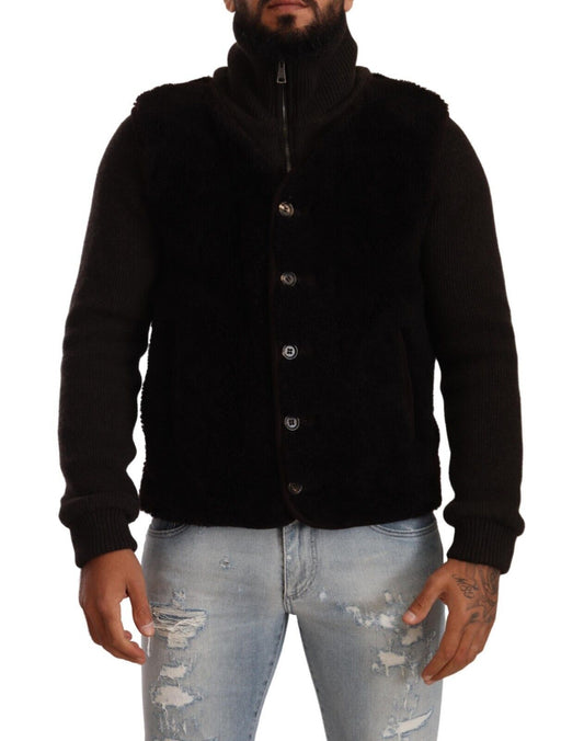 Dolce & Gabbana Elegant Leather Bomber Jacket