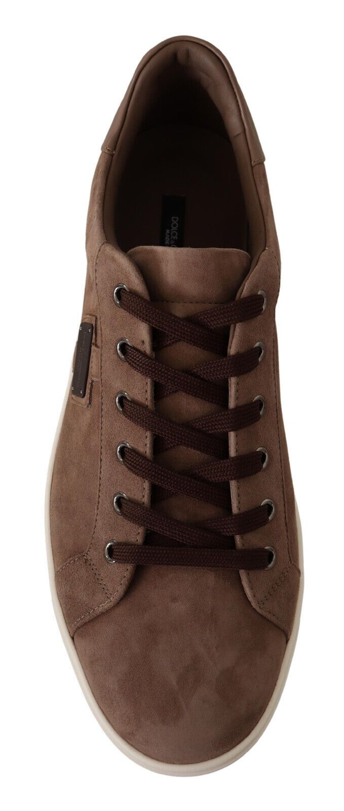 Dolce & Gabbana Elegant Brown Leather Sneakers for Men