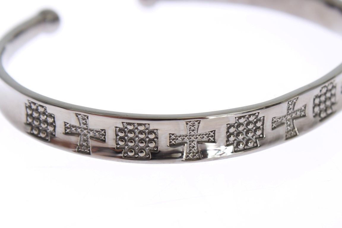 Nialaya Gray Rhodium 925 Bracelet en bracelet en argent