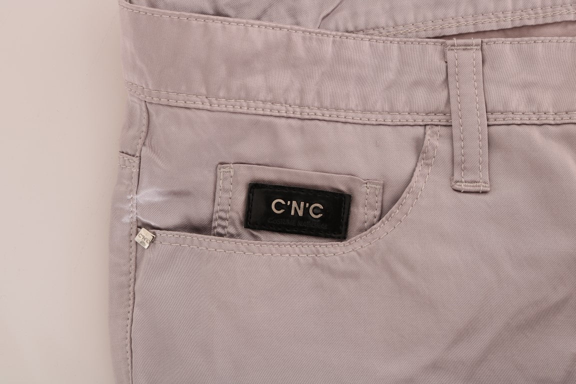 Kostüm National Beige Baumwolle schlanke Fit Jeans