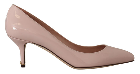 Dolce & Gabbana Pink Patent Leder Kätzchen Heels Pumps Schuhe Pumpen