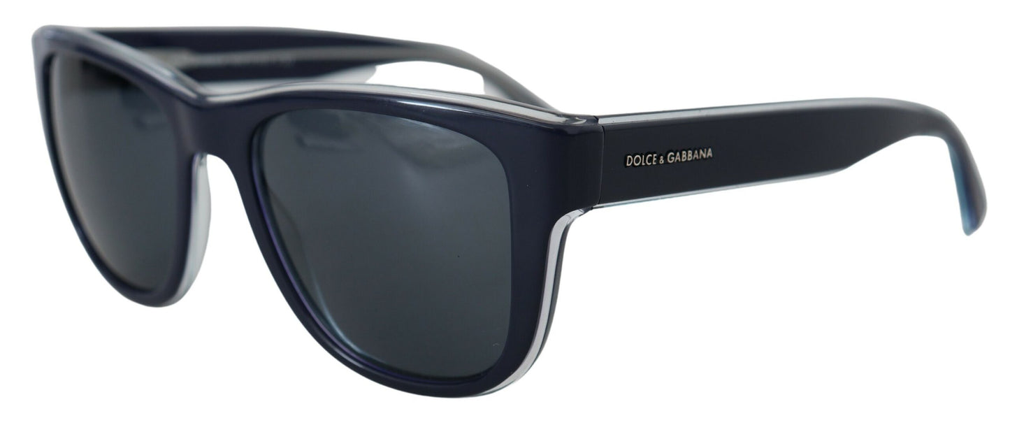 Dolce & Gabbana Blue DG4284 Occhiali da sole a specchio a bordo pieno di plastica