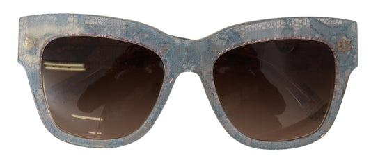 Dolce & Gabbana Blue Lace Acetat Rechtecktöne DG4231 Sonnenbrille