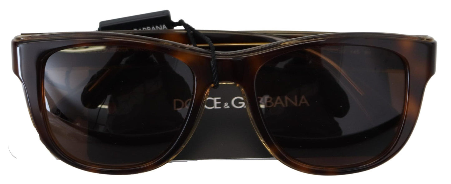 Dolce & Gabbana Plastic Full Rim Brown Mirror Lens DG4284 Occhiali da sole