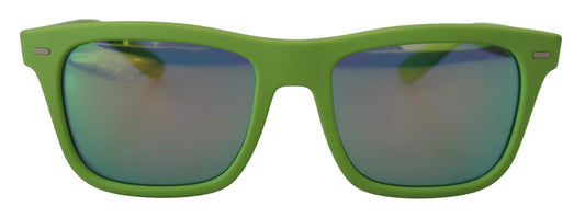 Dolce & Gabbana Green Gummi Full Rand Frame Shades DG6095 Säure Sonnenbrille