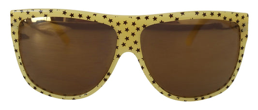 Dolce & Gabbana gelbe Sterne Acetat quadratische Farbtöne DG4125 Sonnenbrille