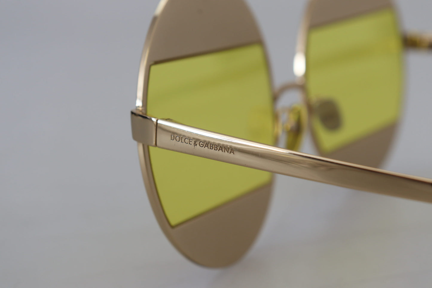 Dolce & Gabbana Gold Oval Metallkristalle Schattierungen DG2209B Sonnenbrille