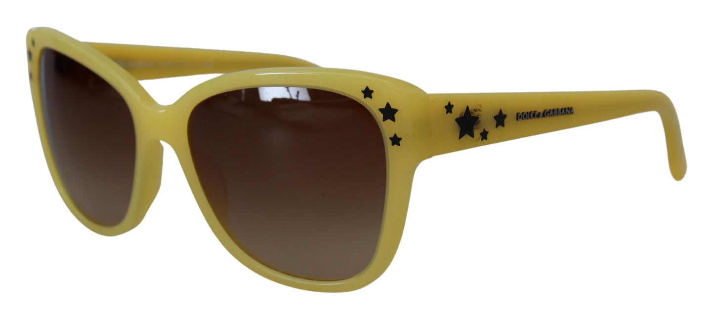 Dolce & Gabbana Yellow Acétate Cadre étoiles Embellissement DG4124 Lunettes de soleil