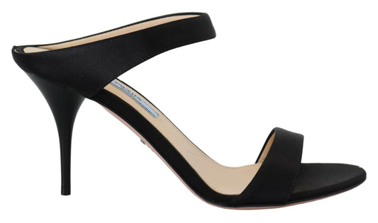 Prada Sandals nero sandali tacchi a spillo aperto scarpe da punta