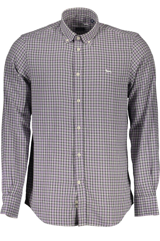 Harmont & Blaine Elegant Purple Cotton Long Sleeve Shirt