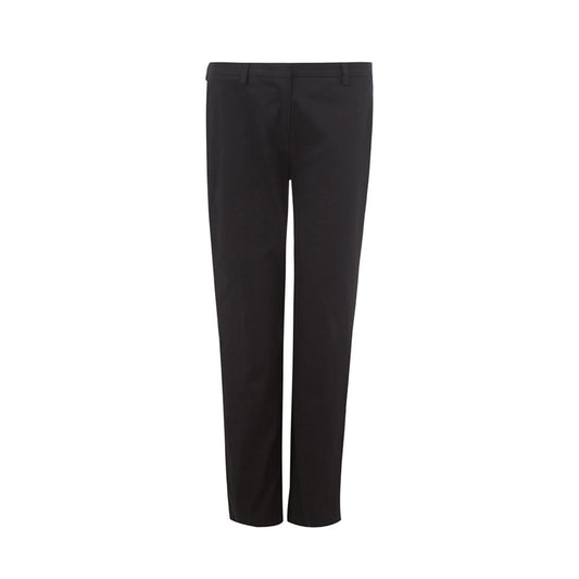 Lardini Elegant Black Cotton Trousers for Women