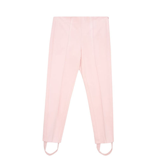 Lardini Chic Pink Viscose Pants for Elegant Evenings