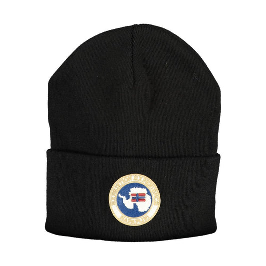 Napapijri Black Acrylic Hats & Cap