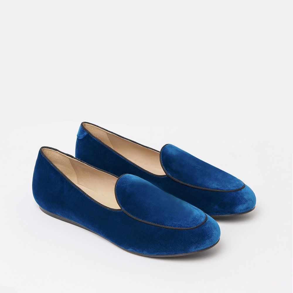 Charles Philip Blue Leather Loafer