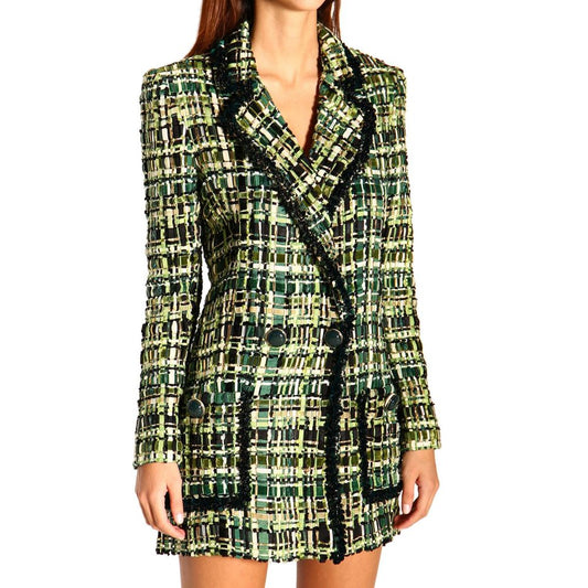 Elisabetta Franchi Green Viscose Suits & Blazer