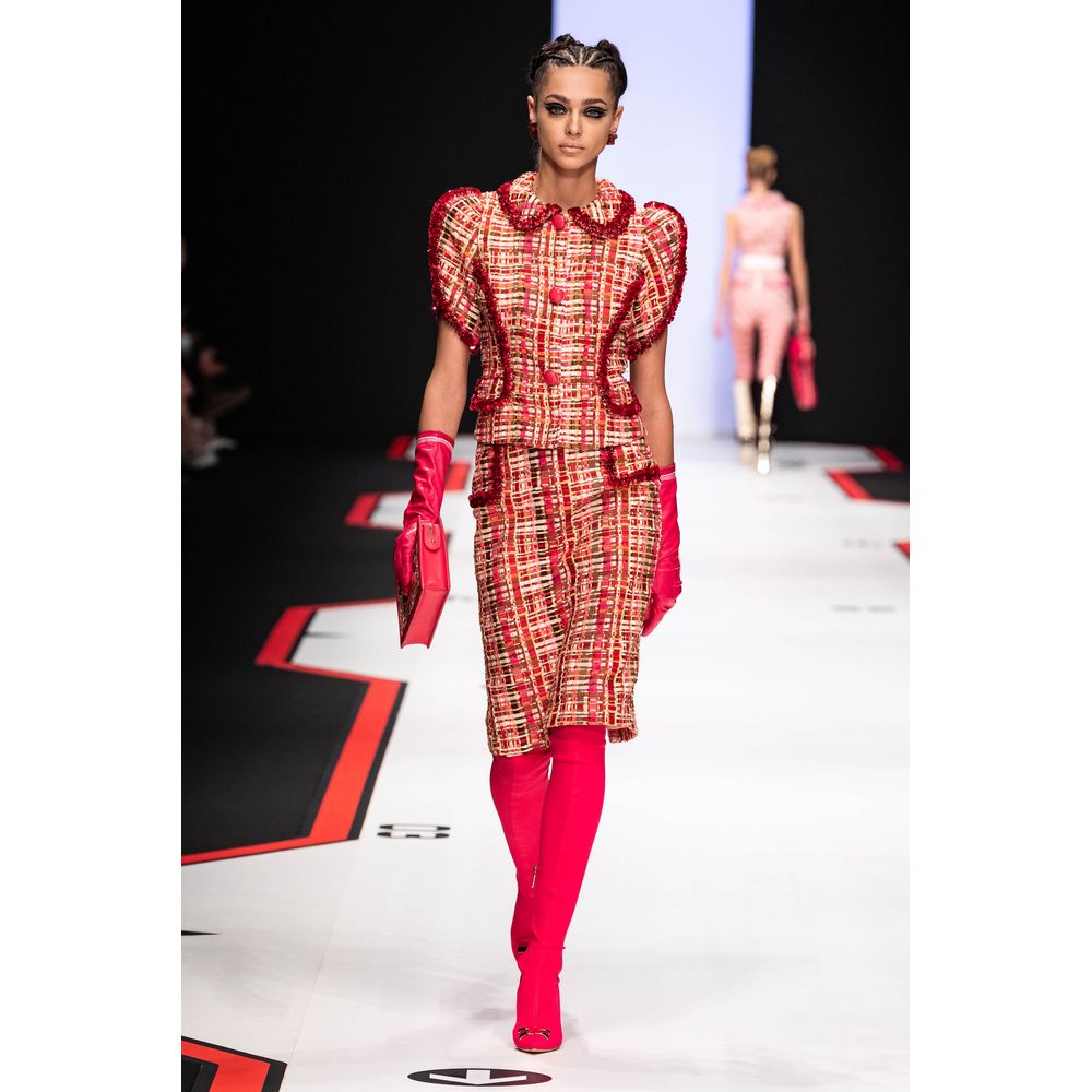 Elisabetta Franchi Pink Viscose Suits & Blazer