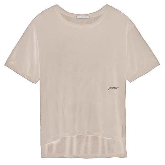 Hinnominat beige Modal Tops & T-Shirt
