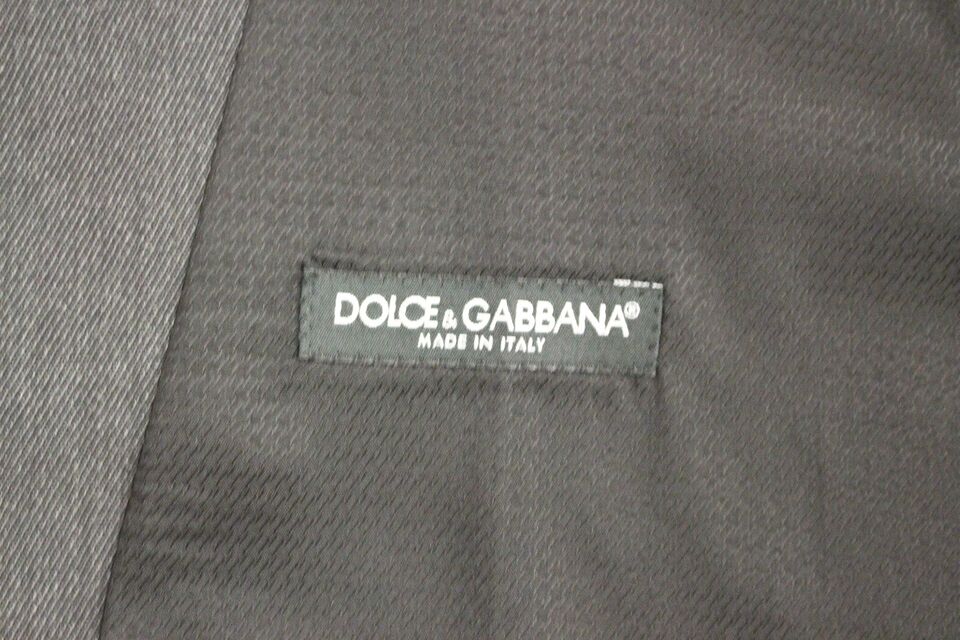 Dolce & Gabbana graue Wolle formelle Kleiderweste Gilet Westen