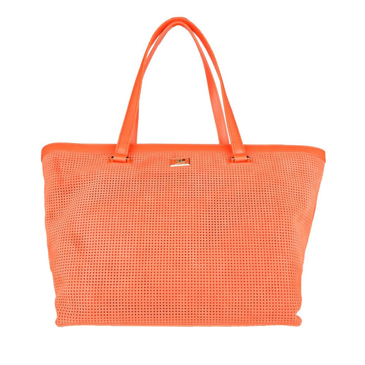 Cavalli -Klasse Orange Leder di Calfskin Handtasche