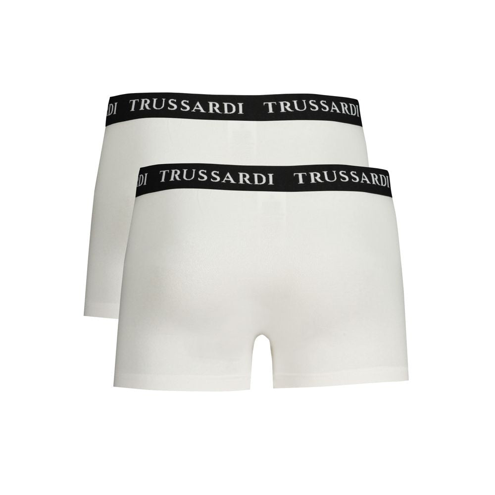 Trussardi White Cotton Underwear