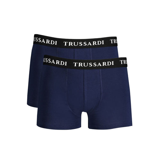 Trussardi Blue Cotton Underwear