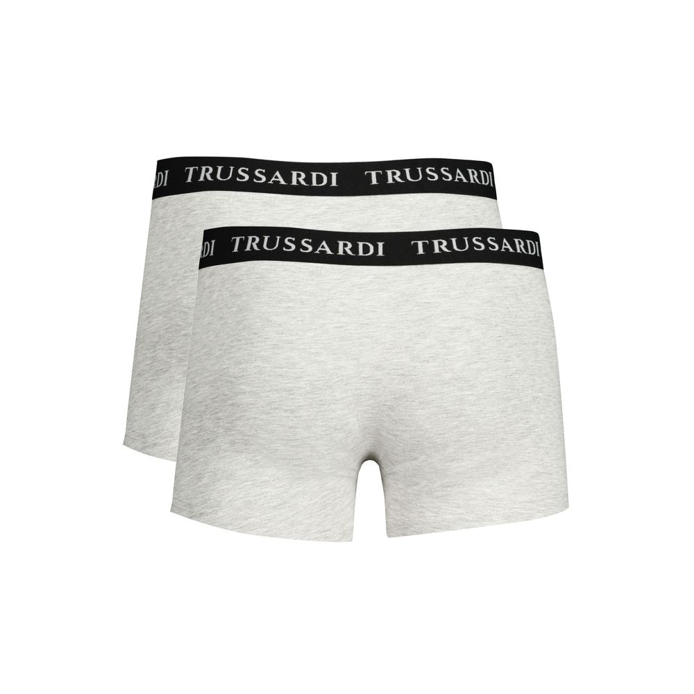 Trussardi Gray Cotton Underwear