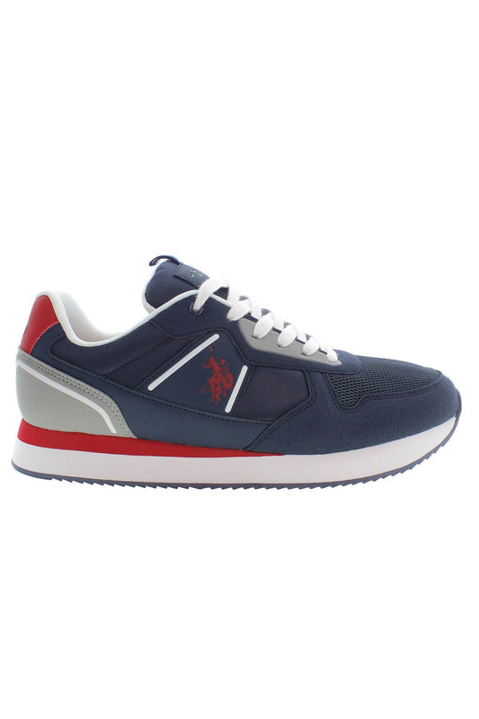 U.S. POLO ASSN. Sleek Blue Sports Sneakers with Contrasting Accents
