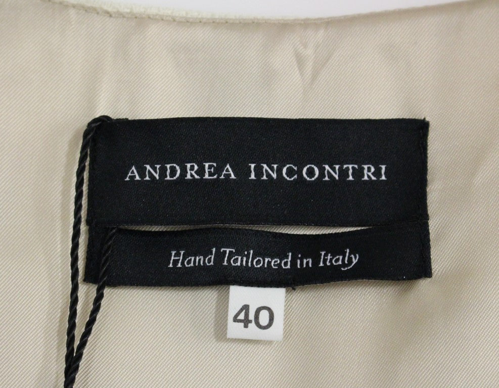 Andrea Inconstri White Imprimé Shift V V robe de gaine