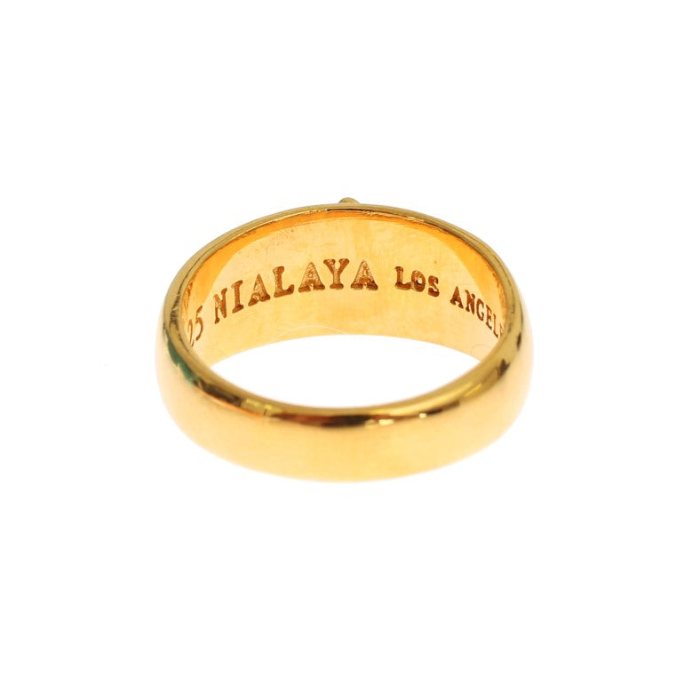 Anello d'argento 925 nialaya oro oro