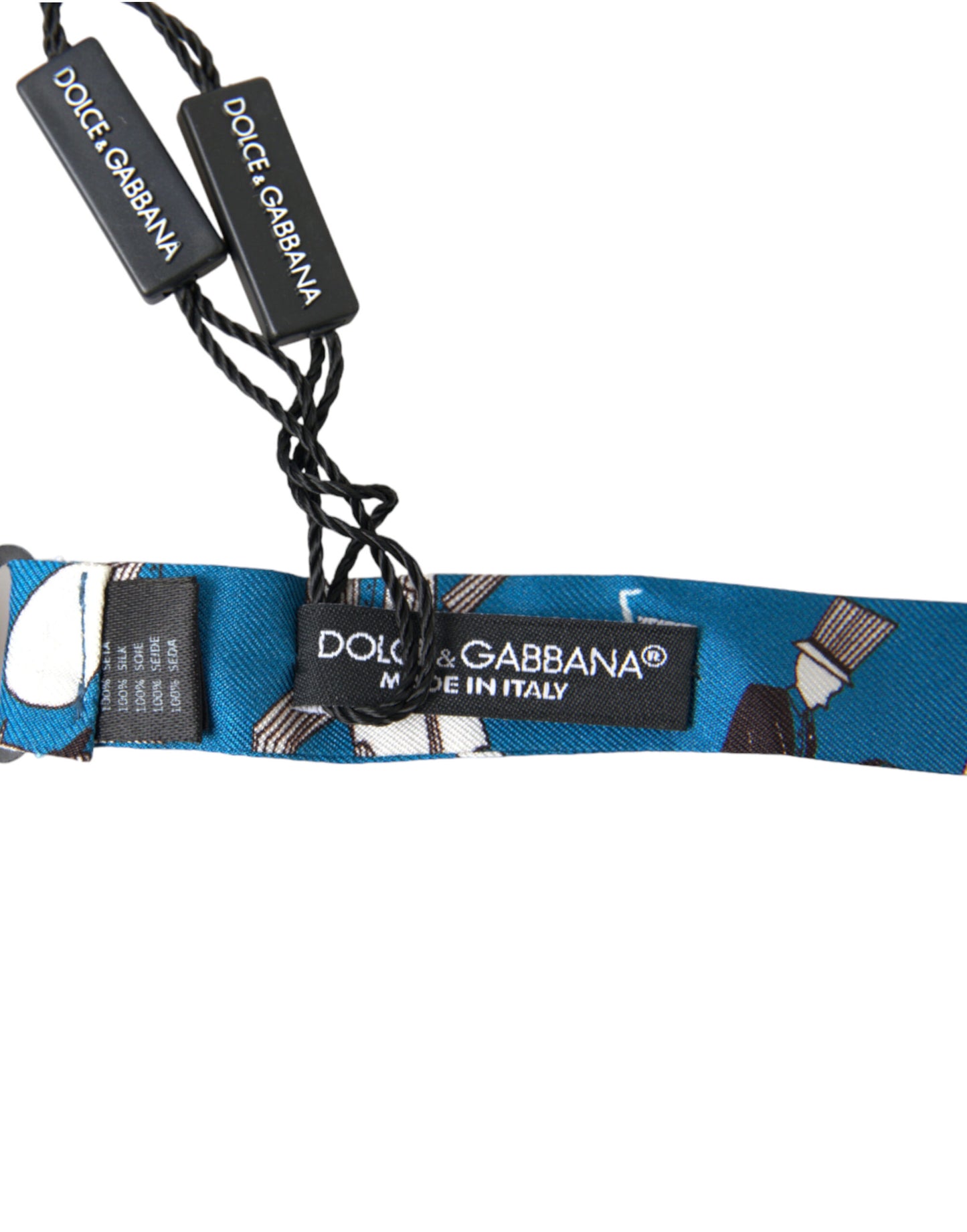 Dolce & Gabbana Elegant Silk Blue Jazz Club Bow Tie