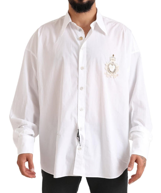 Dolce & Gabbana Elegant White Cotton Formal Shirt