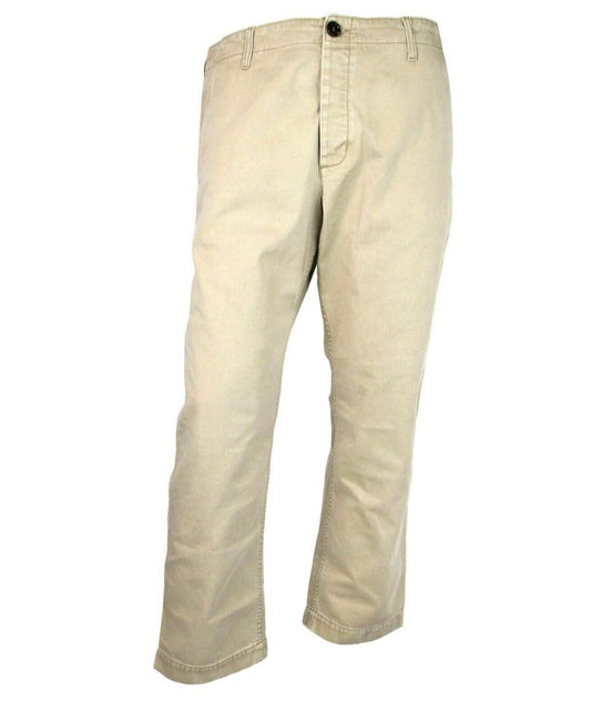 Pantalone di cotone a lavato marrone chiaro gucci stampa gucci