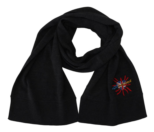 Dolce & Gabbana Black Sacred Heart #dgloveslondon Wrap Schal