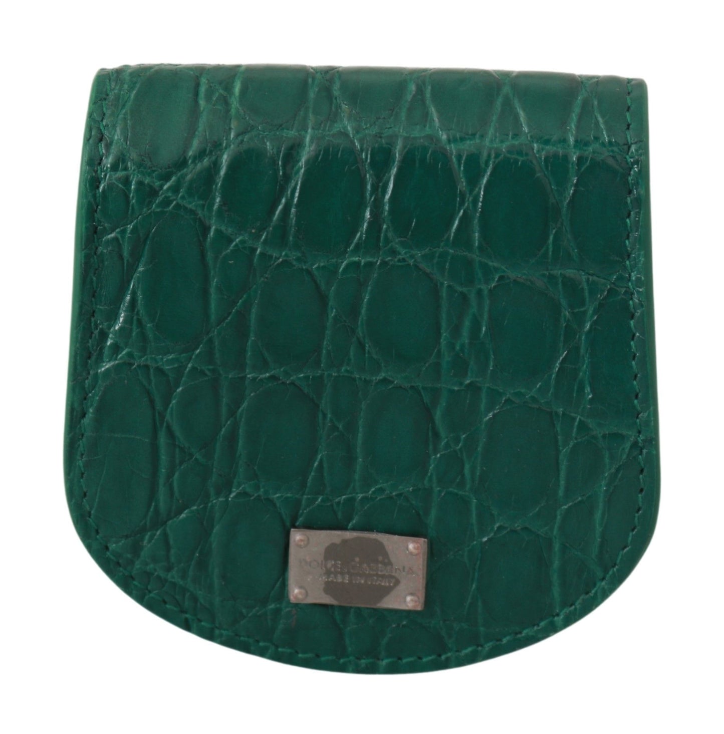 Dolce & Gabbana Green Exotic Skins Préservatif Portefeuille